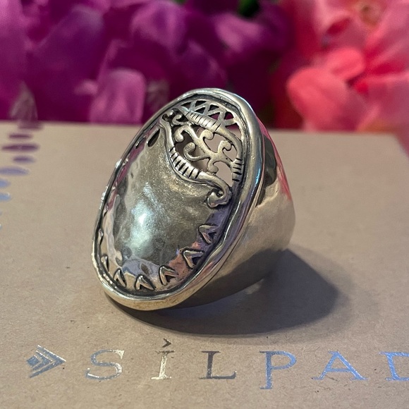 Silpada Sterling Silver ‘REFLECTION’ Statement Ring R2939 - Picture 7 of 15